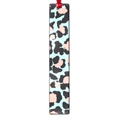 Blue And Pink Jaguar Dots Leopard Large Book Mark by ConteMonfreyShop