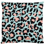 Blue And Pink Jaguar Dots Leopard Standard Flano Cushion Case (Two Sides) Front