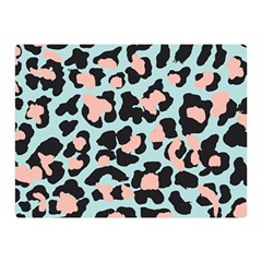 Blue And Pink Jaguar Dots Leopard Double Sided Flano Blanket (mini) by ConteMonfreyShop