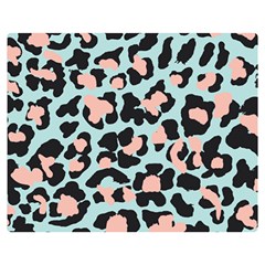 Blue And Pink Jaguar Dots Leopard Double Sided Flano Blanket (medium) by ConteMonfreyShop