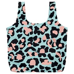 Blue And Pink Jaguar Dots Leopard Full Print Recycle Bag (xxl) by ConteMonfreyShop