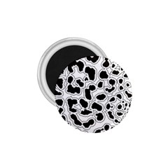 Black And White Dots Jaguar 1 75  Magnet by ConteMonfreyShop