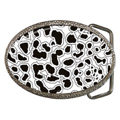 Black And White Dots Jaguar Belt Buckle by ConteMonfreyShop