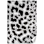 Black And White Dots Jaguar Canvas 12  x 18  11.88 x17.36  Canvas - 1