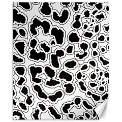 Black And White Dots Jaguar Canvas 16  X 20  by ConteMonfreyShop