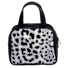 Black And White Dots Jaguar Classic Handbag (two Sides) by ConteMonfreyShop