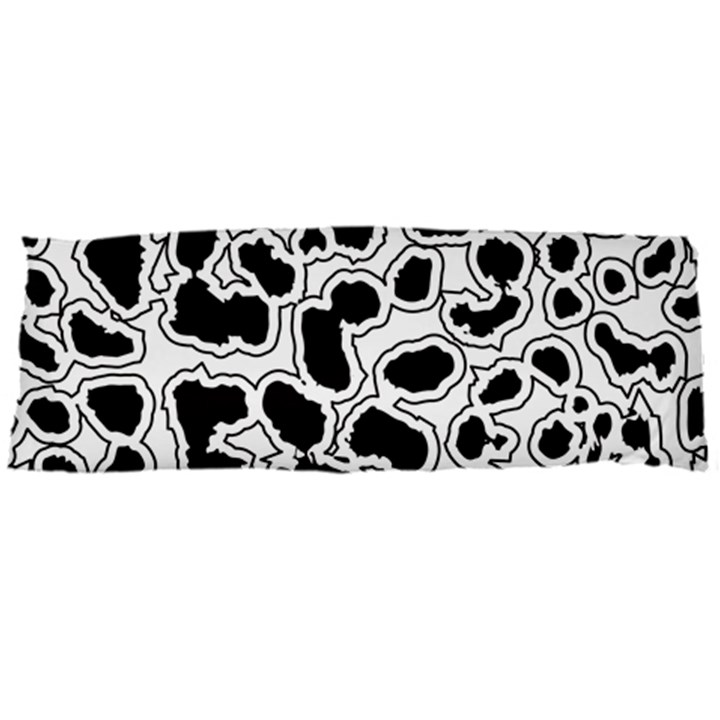 Black And White Dots Jaguar Body Pillow Case Dakimakura (Two Sides)