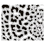 Black And White Dots Jaguar Double Sided Flano Blanket (Small) 50 x40  Blanket Front