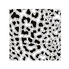 Black And White Dots Jaguar Square Satin Scarf (30  X 30 ) by ConteMonfreyShop