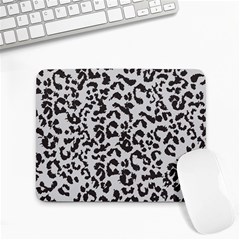 Leopard Print Gray Theme Small Mousepad by ConteMonfreyShop