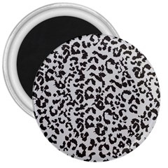 Leopard Print Gray Theme 3  Magnet by ConteMonfreyShop