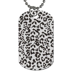 Leopard Print Gray Theme Dog Tag (one Side) by ConteMonfreyShop