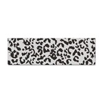 Leopard print gray theme Sticker Bumper (100 pack) Front