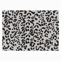 Leopard Print Gray Theme Large Glasses Cloth (2 Sides) by ConteMonfreyShop