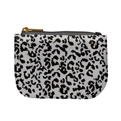 Leopard Print Gray Theme Mini Coin Purse by ConteMonfreyShop