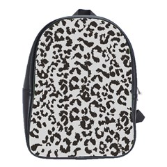 Leopard Print Gray Theme School Bag (large) by ConteMonfreyShop