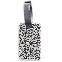 Leopard Print Gray Theme Luggage Tag (two Sides) by ConteMonfreyShop