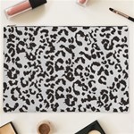 Leopard print gray theme Cosmetic Bag (XXL) Front