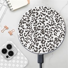 Leopard Print Gray Theme Wireless Fast Charger(white) by ConteMonfreyShop