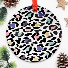 Jaguar Spots Colorful Ornament (round) by ConteMonfreyShop