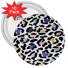 Jaguar Spots Colorful 3  Button (10 Pack) by ConteMonfreyShop