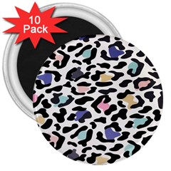 Jaguar Spots Colorful 3  Magnet (10 Pack) by ConteMonfreyShop