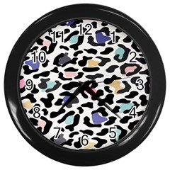 Jaguar Spots Colorful Wall Clock (black) by ConteMonfreyShop