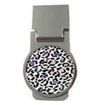 Jaguar spots colorful Money Clip (Round) Front