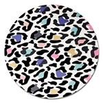 Jaguar spots colorful Magnet 5  (Round) Front