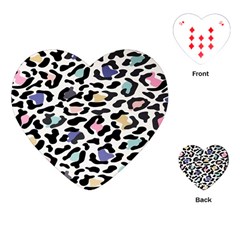 Jaguar Spots Colorful Playing Cards Single Design (heart) by ConteMonfreyShop