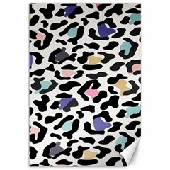 Jaguar Spots Colorful Canvas 12  X 18  by ConteMonfreyShop