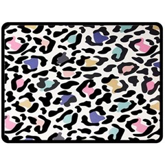 Jaguar Spots Colorful Fleece Blanket (large) by ConteMonfreyShop