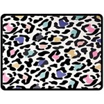 Jaguar spots colorful Fleece Blanket (Large) 80 x60  Blanket Front