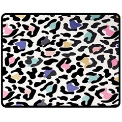 Jaguar Spots Colorful Fleece Blanket (medium) by ConteMonfreyShop