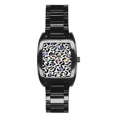 Jaguar Spots Colorful Stainless Steel Barrel Watch by ConteMonfreyShop