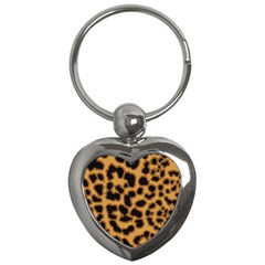 Leopard Print Spots Key Chain (heart) by ConteMonfreyShop