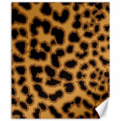 Leopard Print Spots Canvas 8  X 10  by ConteMonfreyShop