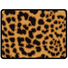 Leopard Print Spots Fleece Blanket (large) by ConteMonfreyShop