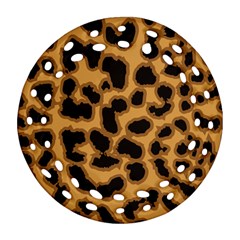 Leopard Print Spots Ornament (round Filigree)