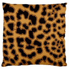 Leopard Print Spots Large Cushion Case (one Side) by ConteMonfreyShop