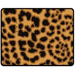 Leopard Print Spots Double Sided Fleece Blanket (medium) by ConteMonfreyShop