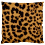 Leopard Print Spots Large Flano Cushion Case (Two Sides) Back