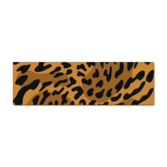 Leopard Print Jaguar Dots Brown Sticker (bumper) by ConteMonfreyShop