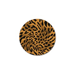 Leopard Print Jaguar Dots Brown Golf Ball Marker by ConteMonfreyShop