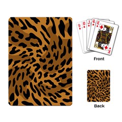 Leopard Print Jaguar Dots Brown Playing Cards Single Design (rectangle) by ConteMonfreyShop