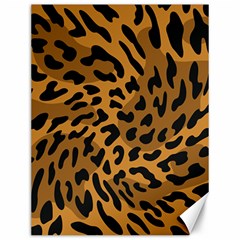 Leopard Print Jaguar Dots Brown Canvas 12  X 16  by ConteMonfreyShop