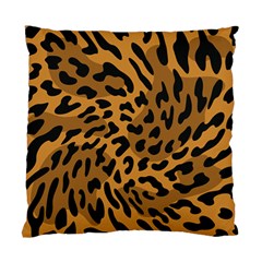 Leopard Print Jaguar Dots Brown Standard Cushion Case (one Side) by ConteMonfreyShop