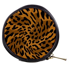 Leopard Print Jaguar Dots Brown Mini Makeup Bag by ConteMonfreyShop