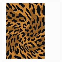 Leopard Print Jaguar Dots Brown Small Garden Flag (two Sides) by ConteMonfreyShop