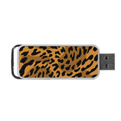 Leopard Print Jaguar Dots Brown Portable Usb Flash (one Side) by ConteMonfreyShop